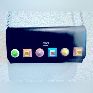 Authentic FENDI Roma crossbody Wallet Purse! FREE SHIP